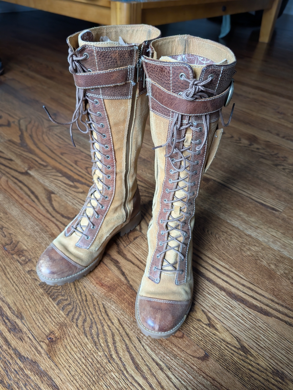 Women's Timberland Earthkeepers Tall Boots Tan and Brown